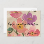 Jane Austen Romantic Briefkaart (Voorkant / Achterkant)