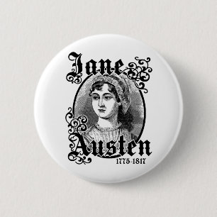 Jane Austen Ronde Button 5,7 Cm