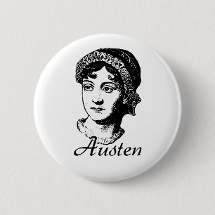 Jane Austen Ronde Button 5,7 Cm