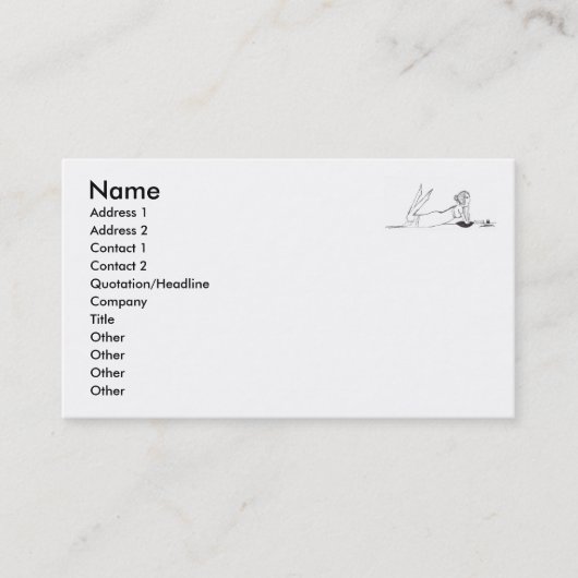 Jane Austen schrijft Visitekaartje (Voorkant)