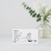 Jane Austen schrijft Visitekaartje (Staand voorkant)