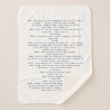 Jane Austen Sherpa Blanket