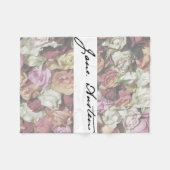 Jane Austen Signature Fleece Deken (Voorkant (Horizontaal))