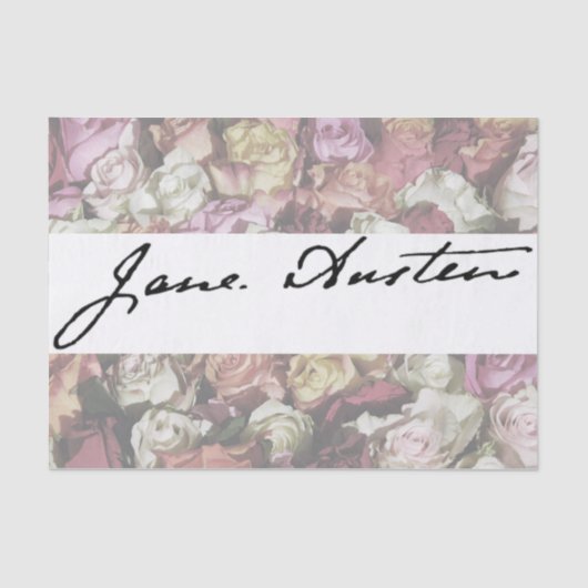 Jane Austen Signature Tissuepapier (Voorkant)