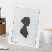 Jane Austen silhouet Reclamebord Met Voetstuk (Insitu)