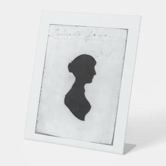 Jane Austen silhouet Reclamebord Met Voetstuk