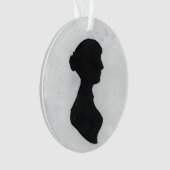 Jane Austen Silhouette Ornament (voorkant)