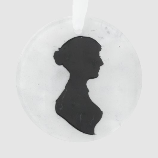 Jane Austen Silhouette Ornament (voorkant)