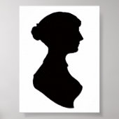 Jane Austen Silhouette Poster (Devant)