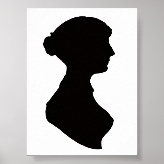 Jane Austen Silhouette Poster (Devant)
