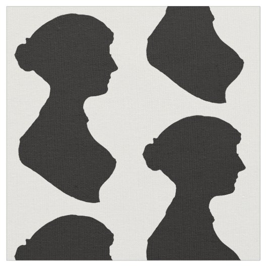 Jane Austen silhouette Stof (Close Up)