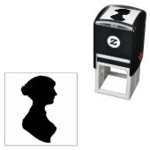 Jane Austen Silhouette Zelfinktende Stempel (In situ)