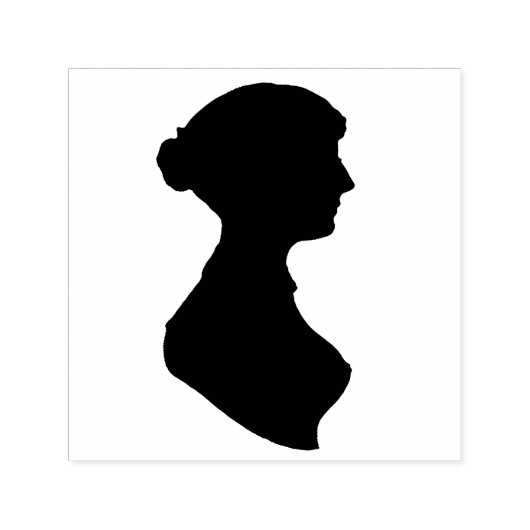 Jane Austen Silhouette Zelfinktende Stempel (Design)