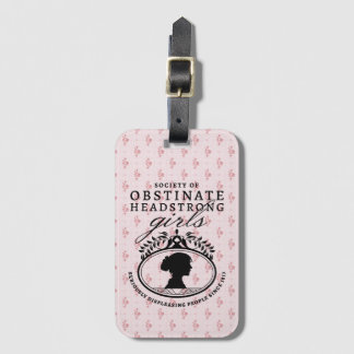Jane Austen Society of Obstinate Headstrong Girls Bagagelabel