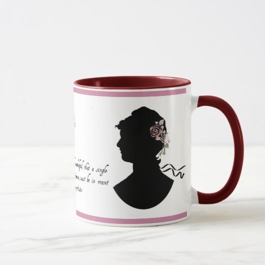 Jane Austen tasse universellement reconnue de (Droite)