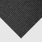 Jane Austen Text Black en White Tissue Paper Tissuepapier (Detail)