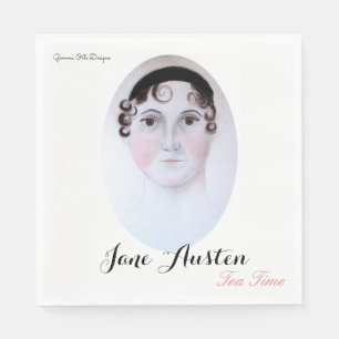 Jane Austen theetijd papieren servet. Servetten
