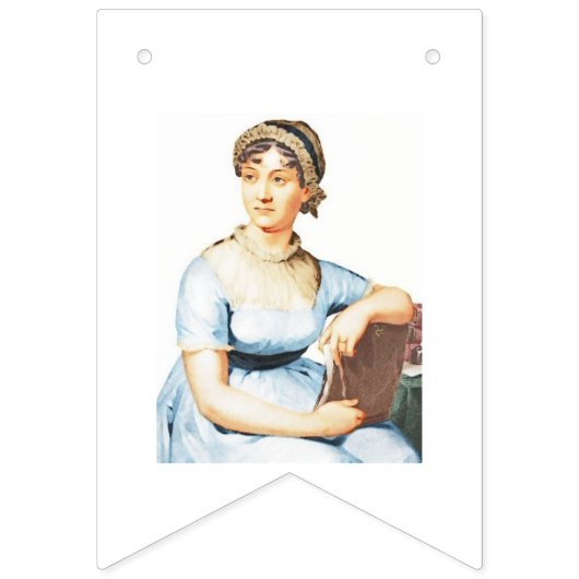 Jane Austen Thème Tea Party Anniversaire Bannière (Deuxième drapeau)