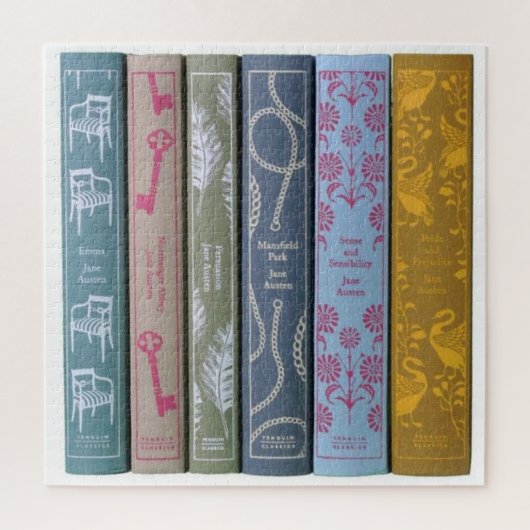Jane Austen's boeken Legpuzzel (Verticaal)