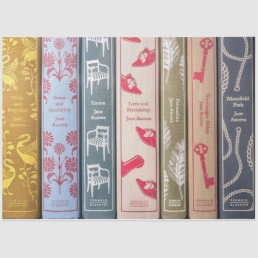 Jane Austen's books Tissuepapier (Voorkant)
