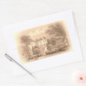 Jane Austen's Chawton House Rechthoekige Sticker (Envelop)