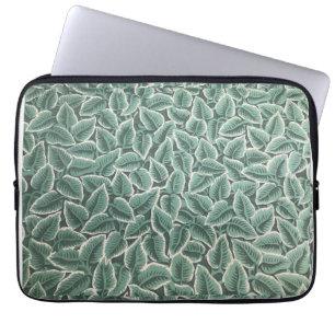Jane Austens Home Leaf Behang Laptop Sleeve
