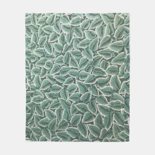 Jane Austen's Home Leaf Wallpaper Fleece Deken (Voorkant)