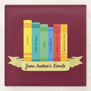 Jane Austen's Novels III Glazen Onderzetter