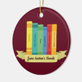 Jane Austen's Novels III Keramisch Ornament (Links)