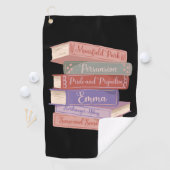 Jane Austen's Novels V Golfhanddoek (Insitu)