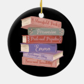 Jane Austen's Novels V Keramisch Ornament (Achterkant)