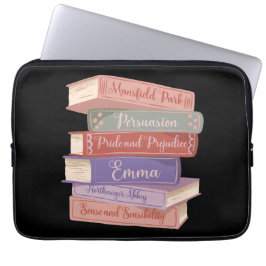 Jane Austen's Novels V Laptop Sleeve