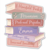 Jane Austen's Novels V Sticker (Voorkant)