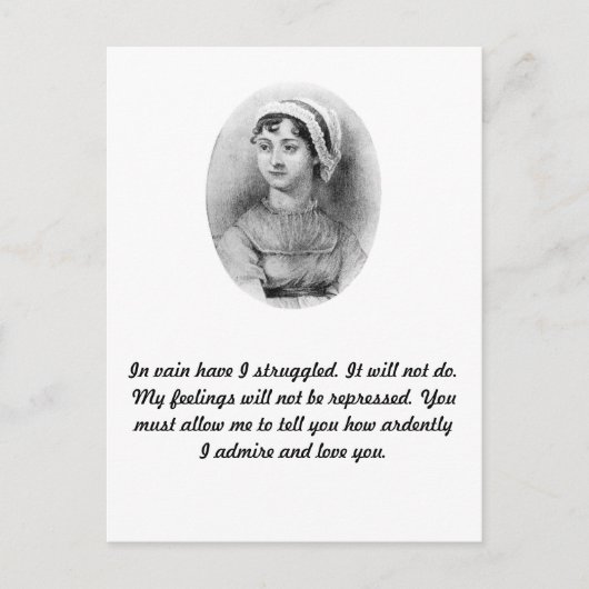 Jane Austen's Pride Briefkaart (Voorkant)