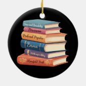 Jane Austen's romans VII Keramisch Ornament (Achterkant)