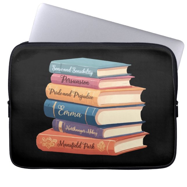 Jane Austen's romans VII Laptop Sleeve (Voorkant)