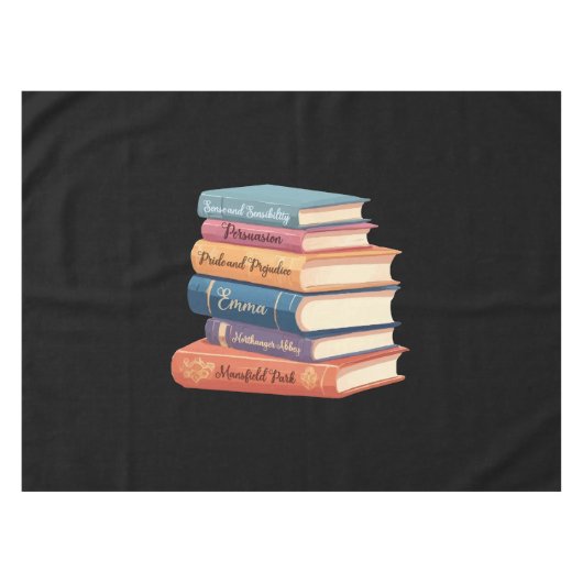 Jane Austen's romans VII Tafelkleed (Voorkant (Horizontaal))