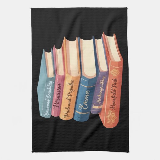 Jane Austen's romans VII Theedoek (Verticaal)