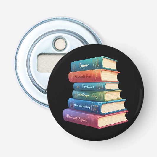 Jane Austen's romans VIII Button Flesopener (Voorkant)