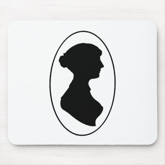 Jane Austen's Silhouette Muismat (Voorkant)