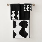 Jane Austen's Silhouette on Black (En situation)