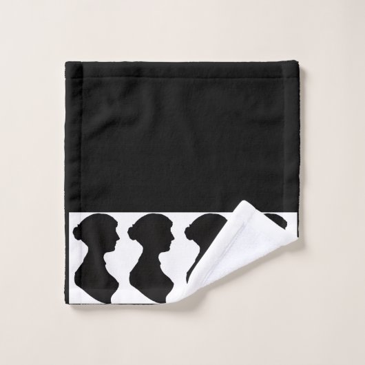 Jane Austen's Silhouette on Black (Gant de toilette)