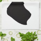 Jane Austen's silhouette Theedoek (Gevouwen)