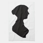 Jane Austen's silhouette Theedoek (Verticaal)