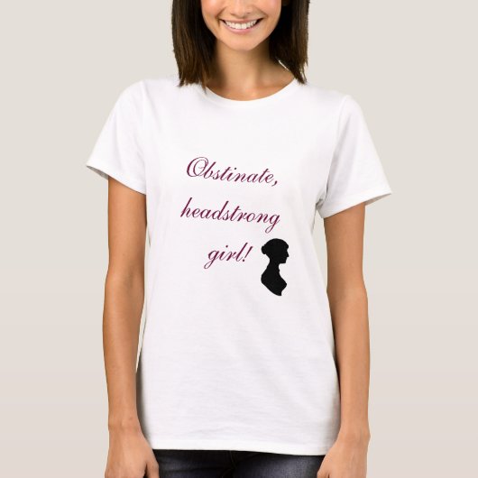 Jane Austin Pride en vooroordelen T-shirt (Voorkant)