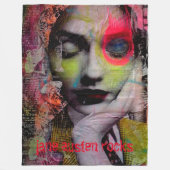 JANE AUSTIN ROCKS fleece werp (Voorkant)