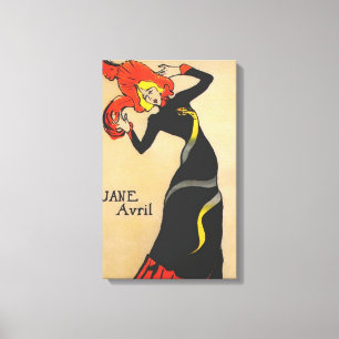 Jane Avril 1 Canvas Afdruk