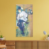 Jane Avril Dancing, c.1892 Canvas Afdruk (Insitu (Woonkamer))