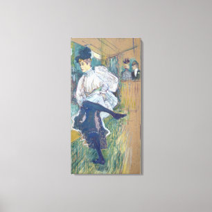 Jane Avril Dancing, c.1892 Canvas Afdruk