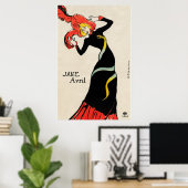 Jane Avril - Poster Toulouse-Lautrec (Bureau à domicile)